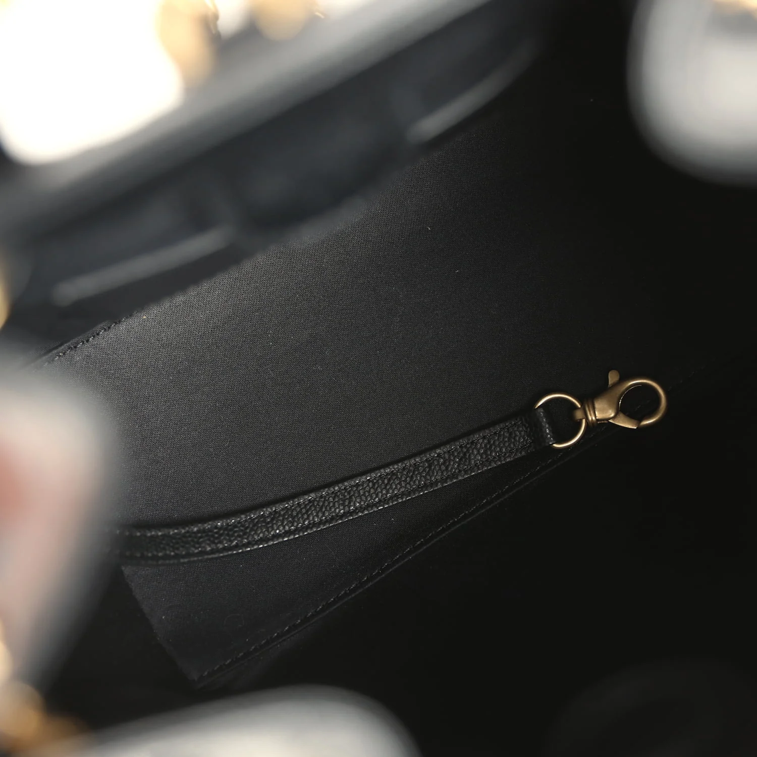 Chanel Small 25 Hobo Backpack Black Caviar Antique Gold Hardware