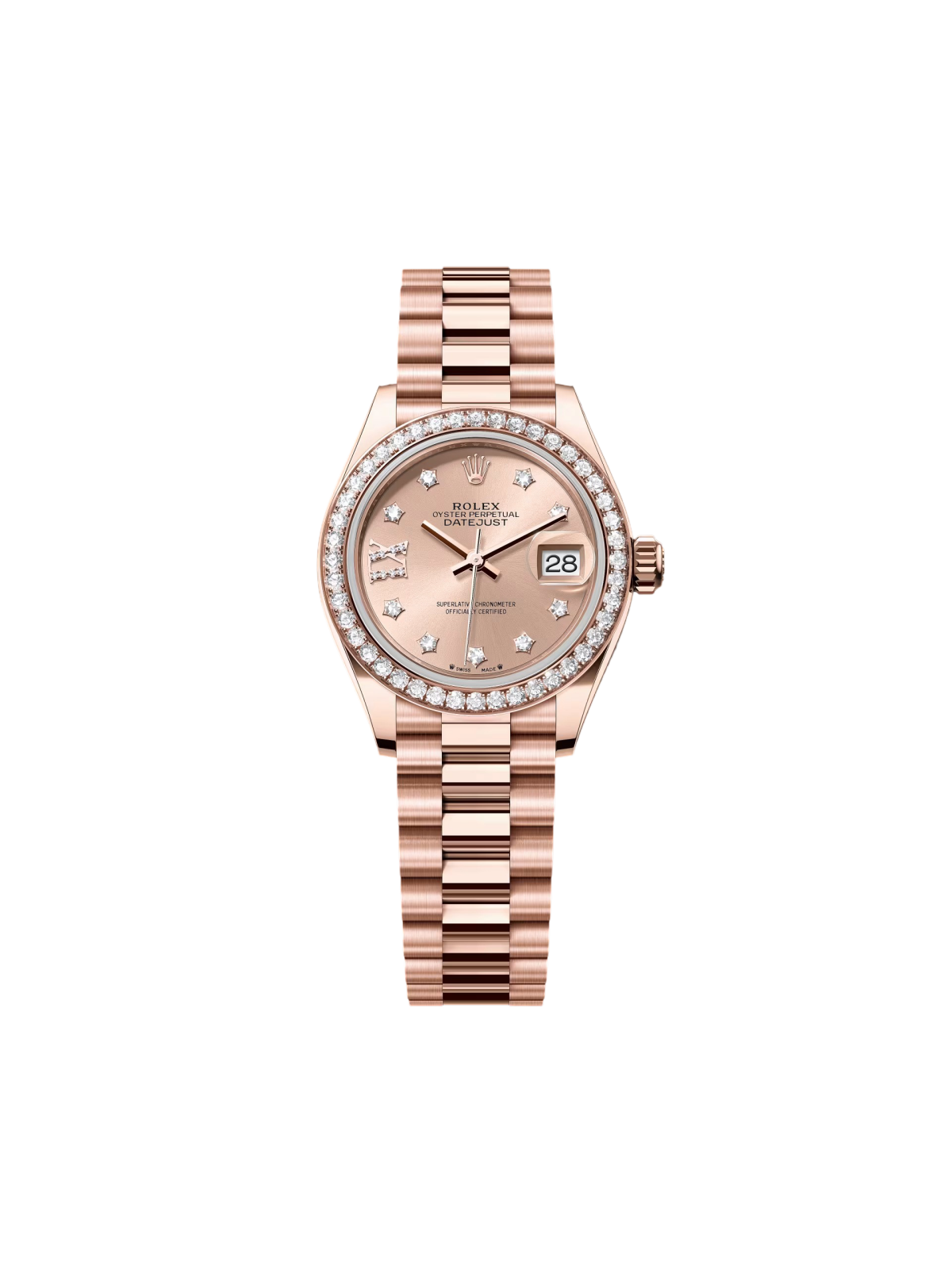 RLX  Lady-Datejust 31mm 279135RBR Rose Diamond Dial Jubilee Bracelet