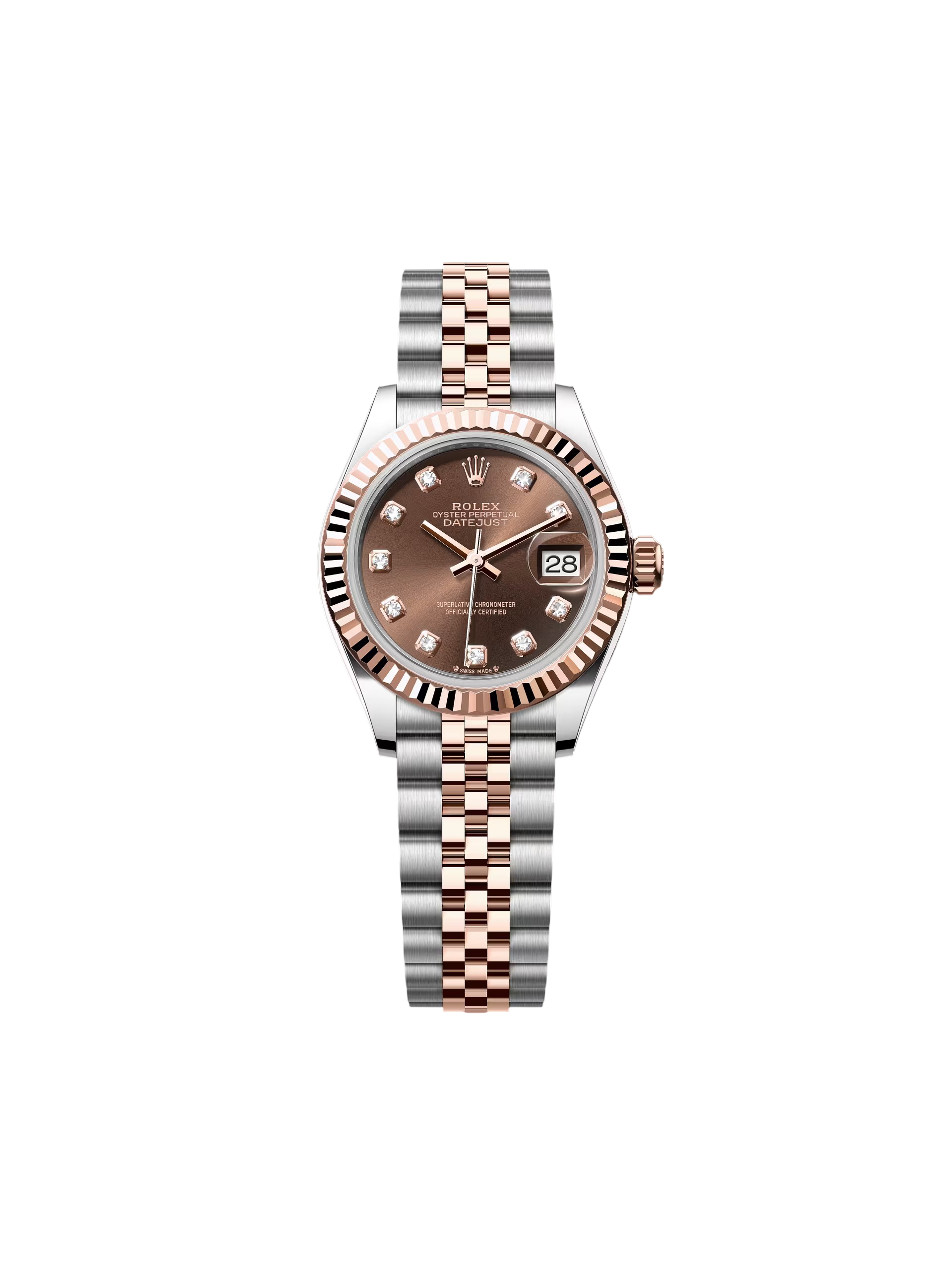 RLX Lady-Datejust 31mm 279171 Chocolate Diamond Oyster Stainless Steel and Rose Gold
