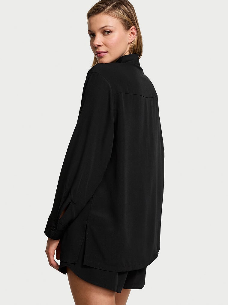 Victoria's Secret Luxe Crepe Short Pajama Set