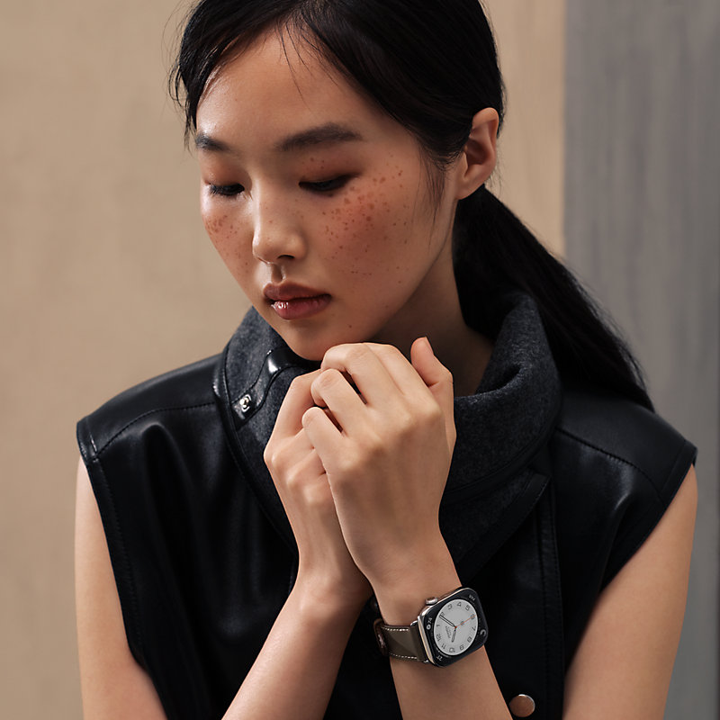 Series 11 case & Band Apple Watch Hermès Single Tour 42 mm