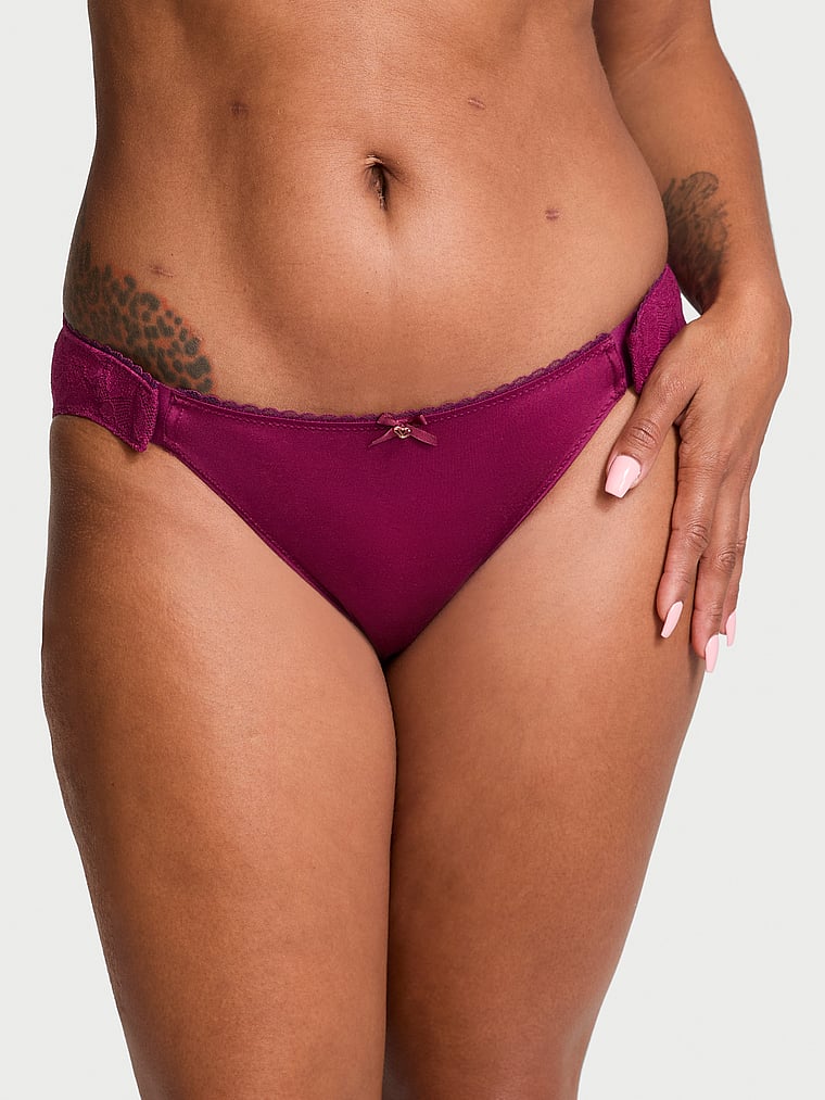 Body by Victoria VS Adaptive Lace-Back  Bikini Panty Lace Trim