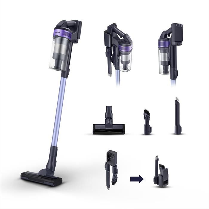 SAMSUNG - Scopa elettrica SAMSUNG JET60 TURBO VS15A6031R4/ET-Violet