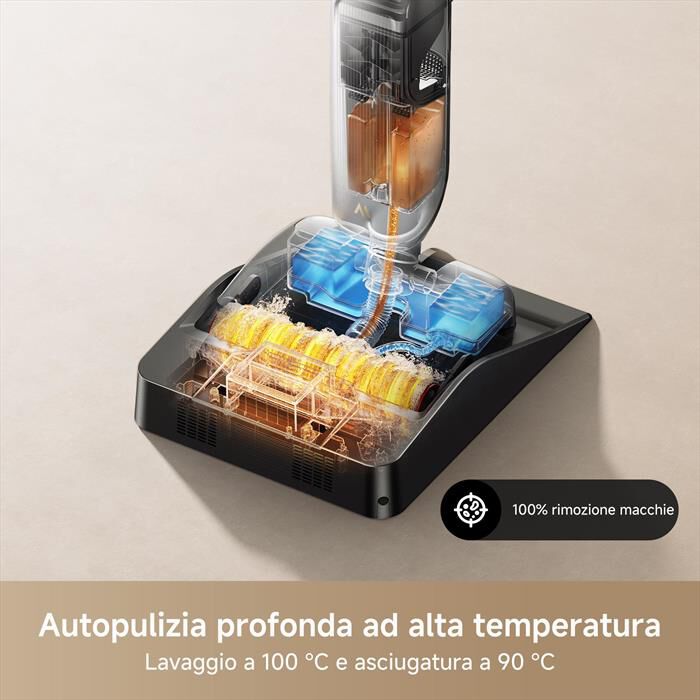 MOVA - Scopa ricaricabile X4VIMPRO-Nero / Oro