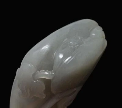 150G Chinese Natural Jadeite Jade Pendant w/crane