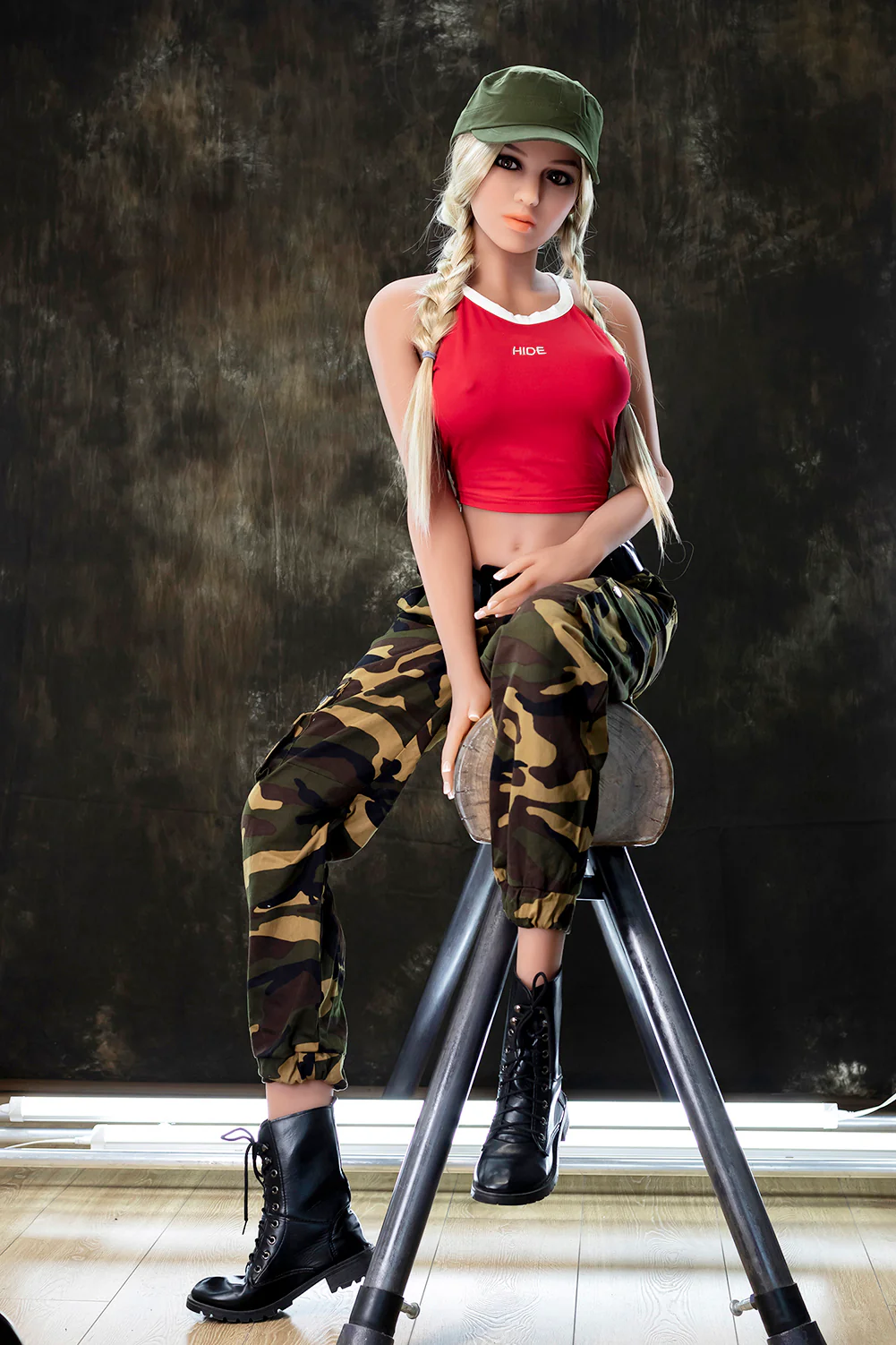 US Stock - Abigail 5ft45 / 166cm #174 Head TPE Hot Army Girl Sex Doll