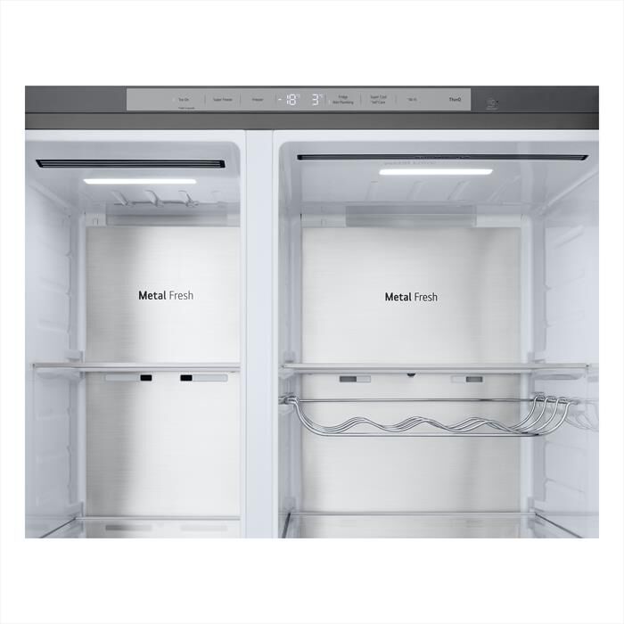 LG - Frigorifero side by side GSLE91MBAC Classe C 628L-Metal Sorbet
