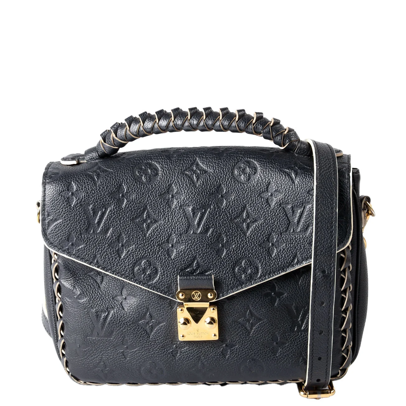 Pochette Metis Empreinte Braided Black