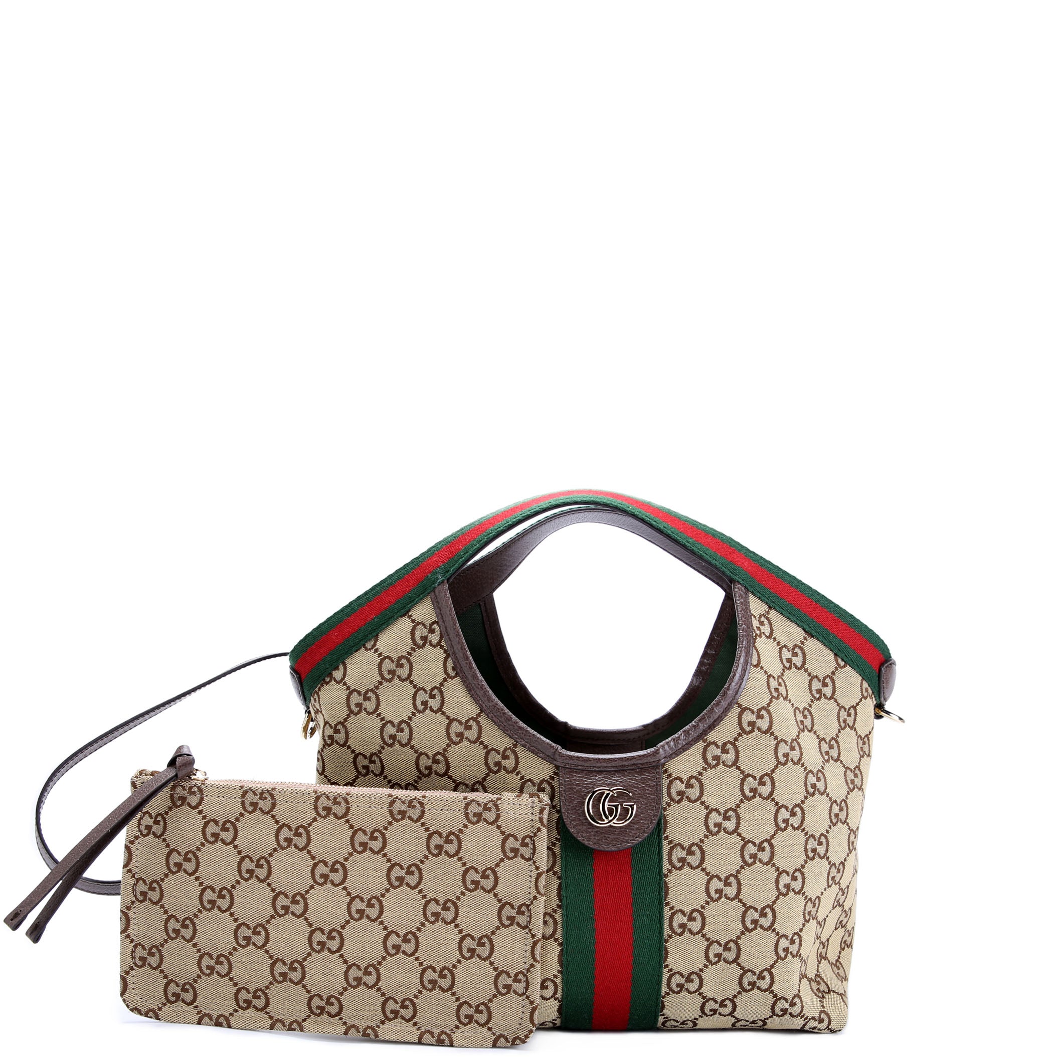 GUCCI 860845 GG Canvas Giglio Small Tote