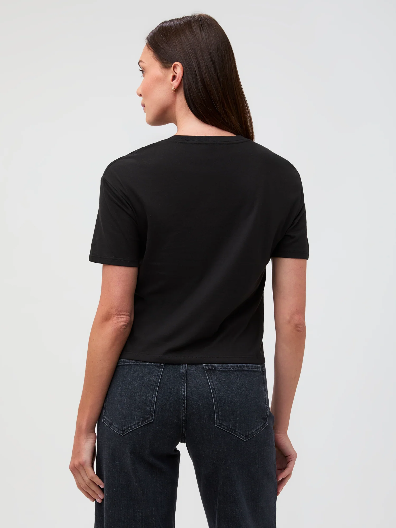 Black Boxy Tee