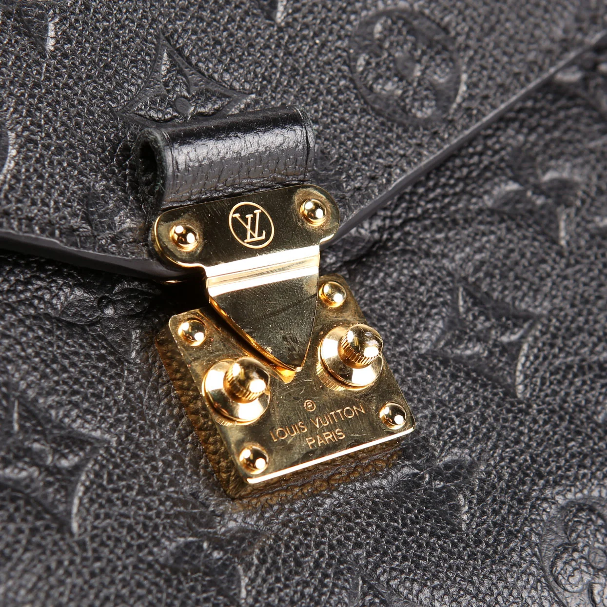 Pochette Metis Empreinte Black/Gold