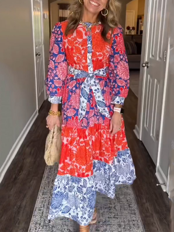 HOT🔥 Passion Floral Print Summer Dress- Waistband Included