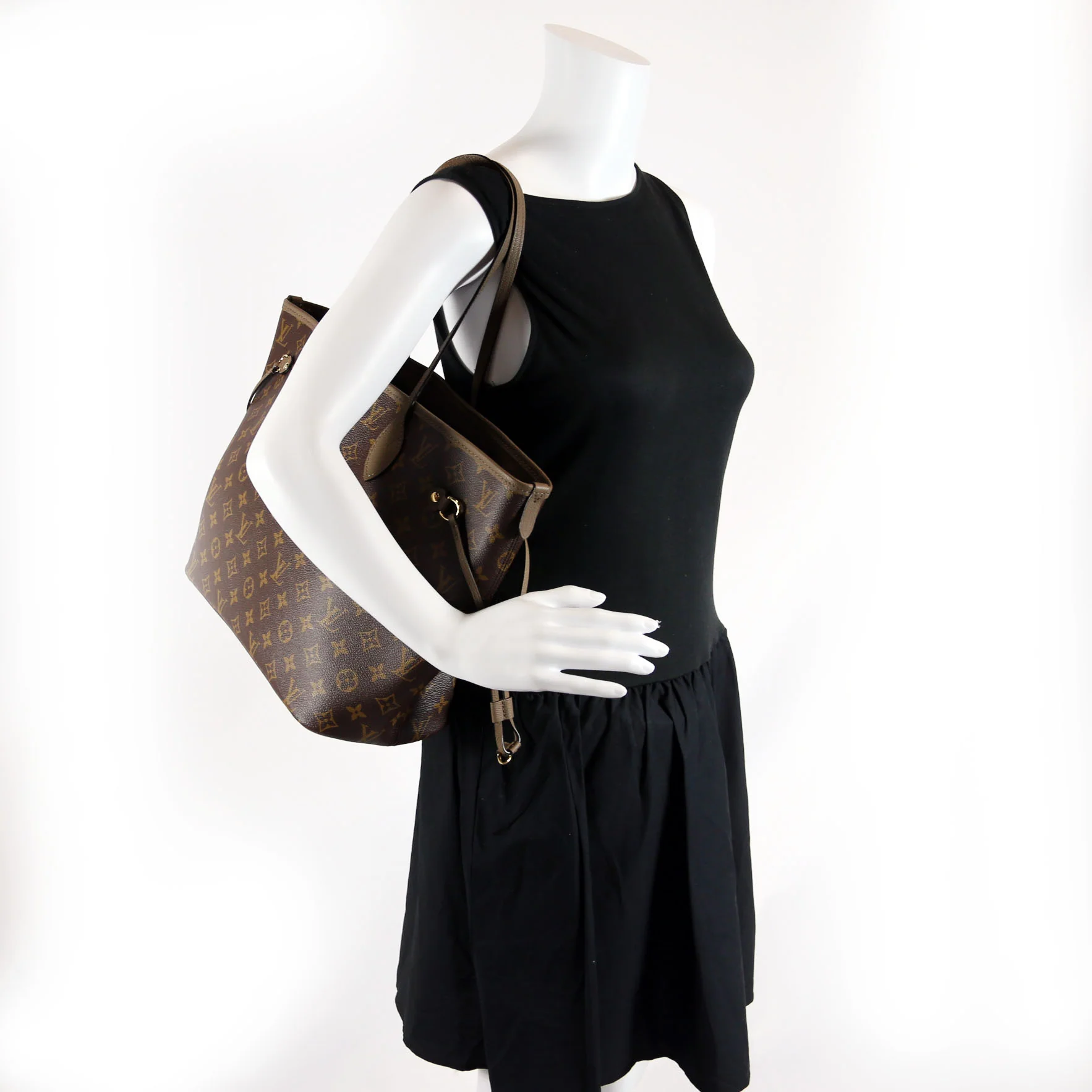 Neverfull MM Inside Out Leather/Monogram