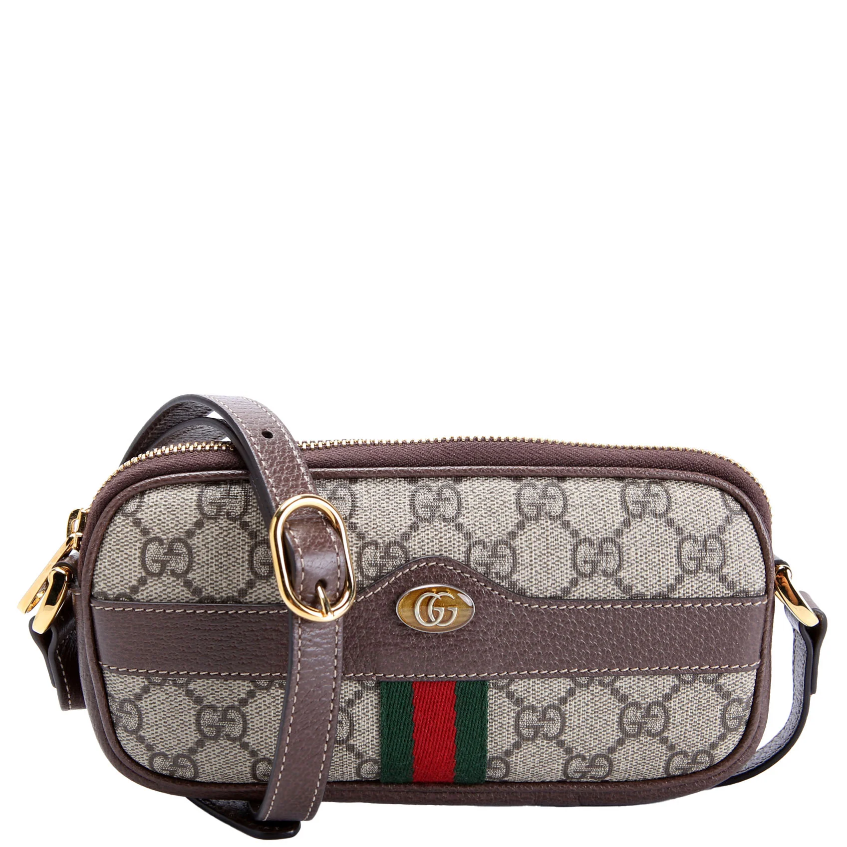 GUCCI 598664 GG Supreme Ophidia Mini Bag Brown