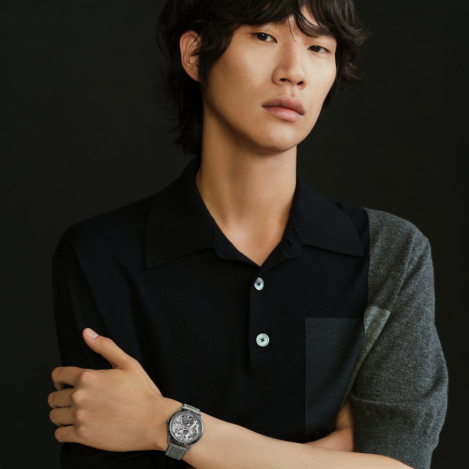 Slim d'Hermès Squelette Lune watch, 39.5 mm