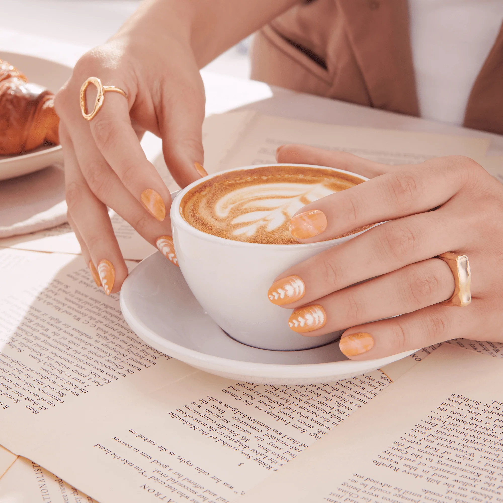 imPRESS Design Press On Nails - Cup of Latte