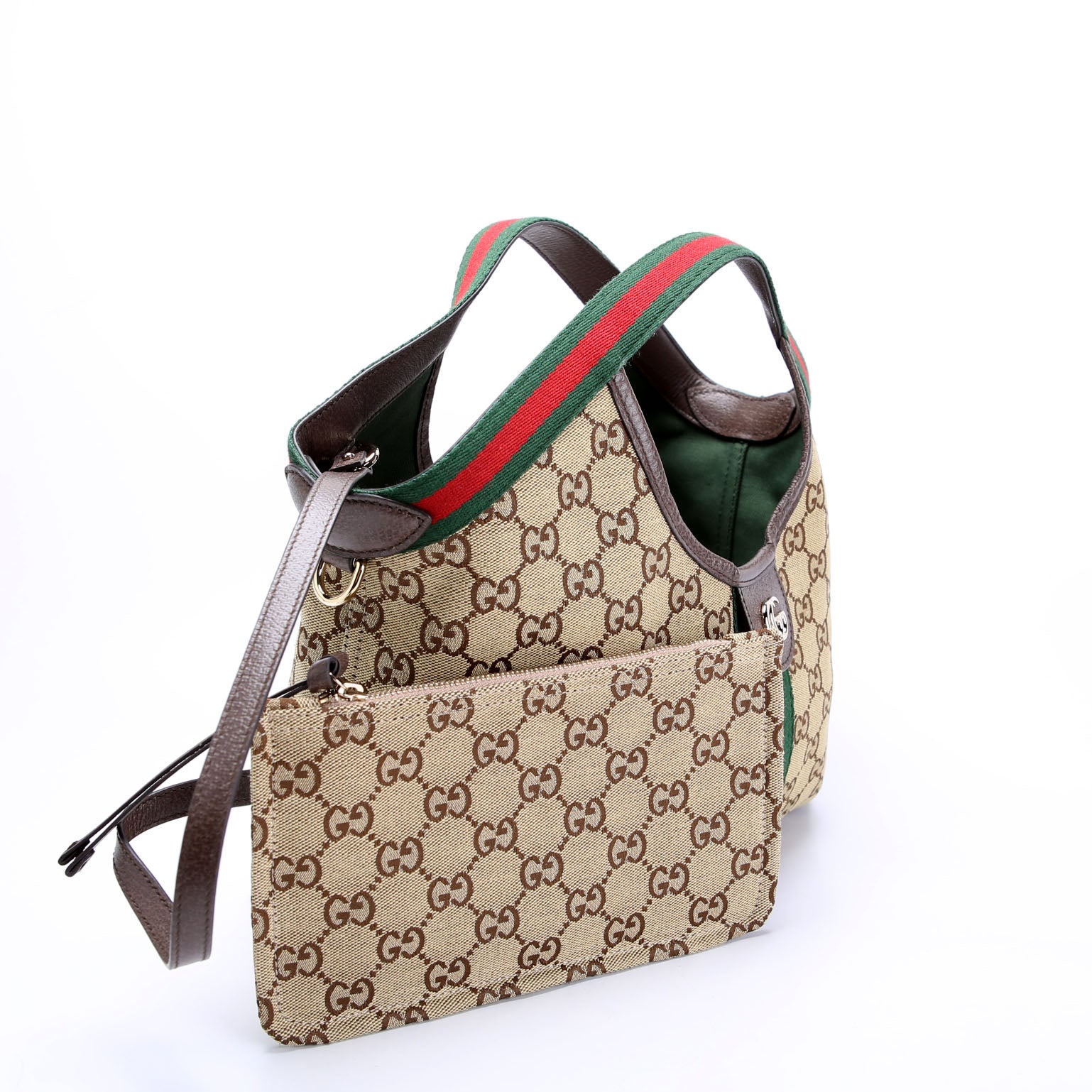 GUCCI 860845 GG Canvas Giglio Small Tote