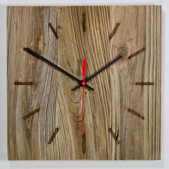 Weather Barn Wood Wall Clock