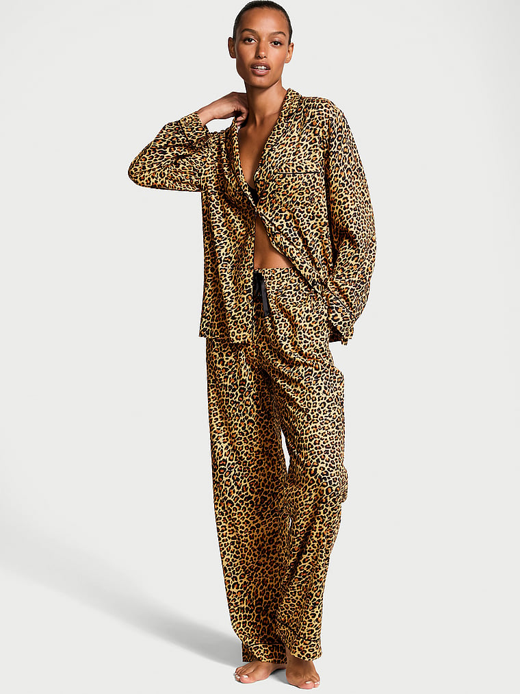 Victoria's Secret Flannel Long Pajama Set