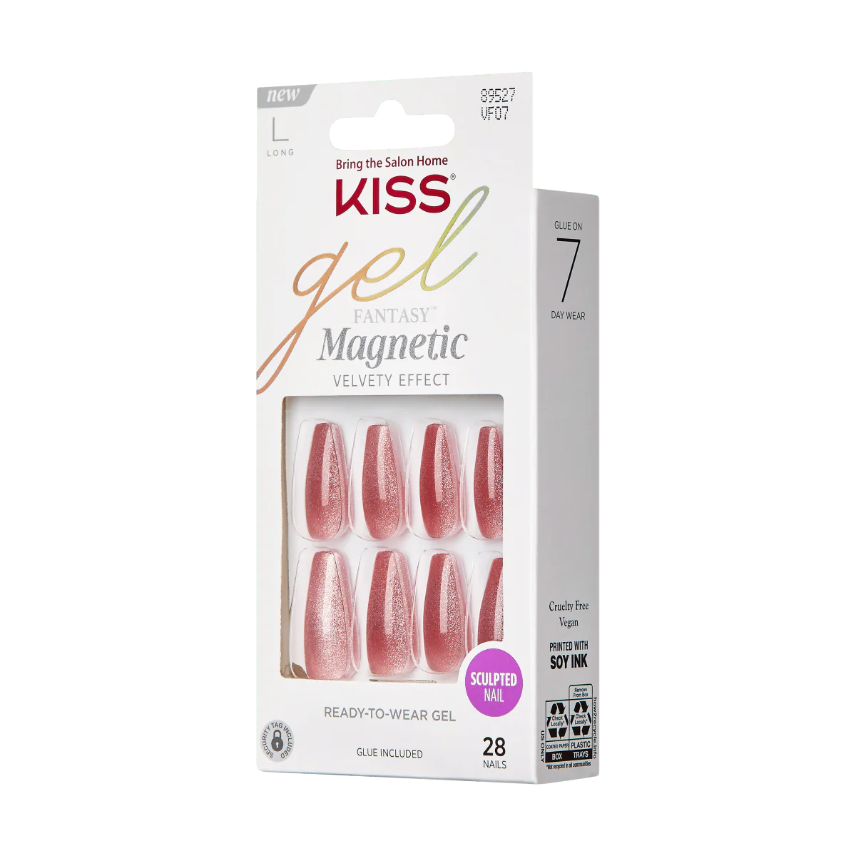 KISS Gel Fantasy Magnetic Press On Glue Nails - West Coast
