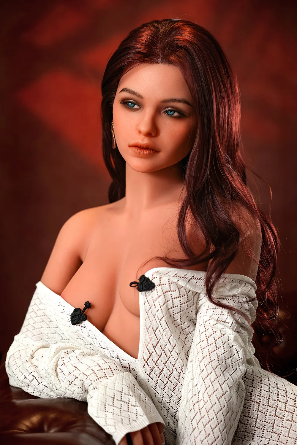 US Stock -  Della 5ft45 /166cm #537 Head ROS Soft Silicone Head + TPE Body Beautiful Celebrity Real Girl Sex Doll For Blowjob