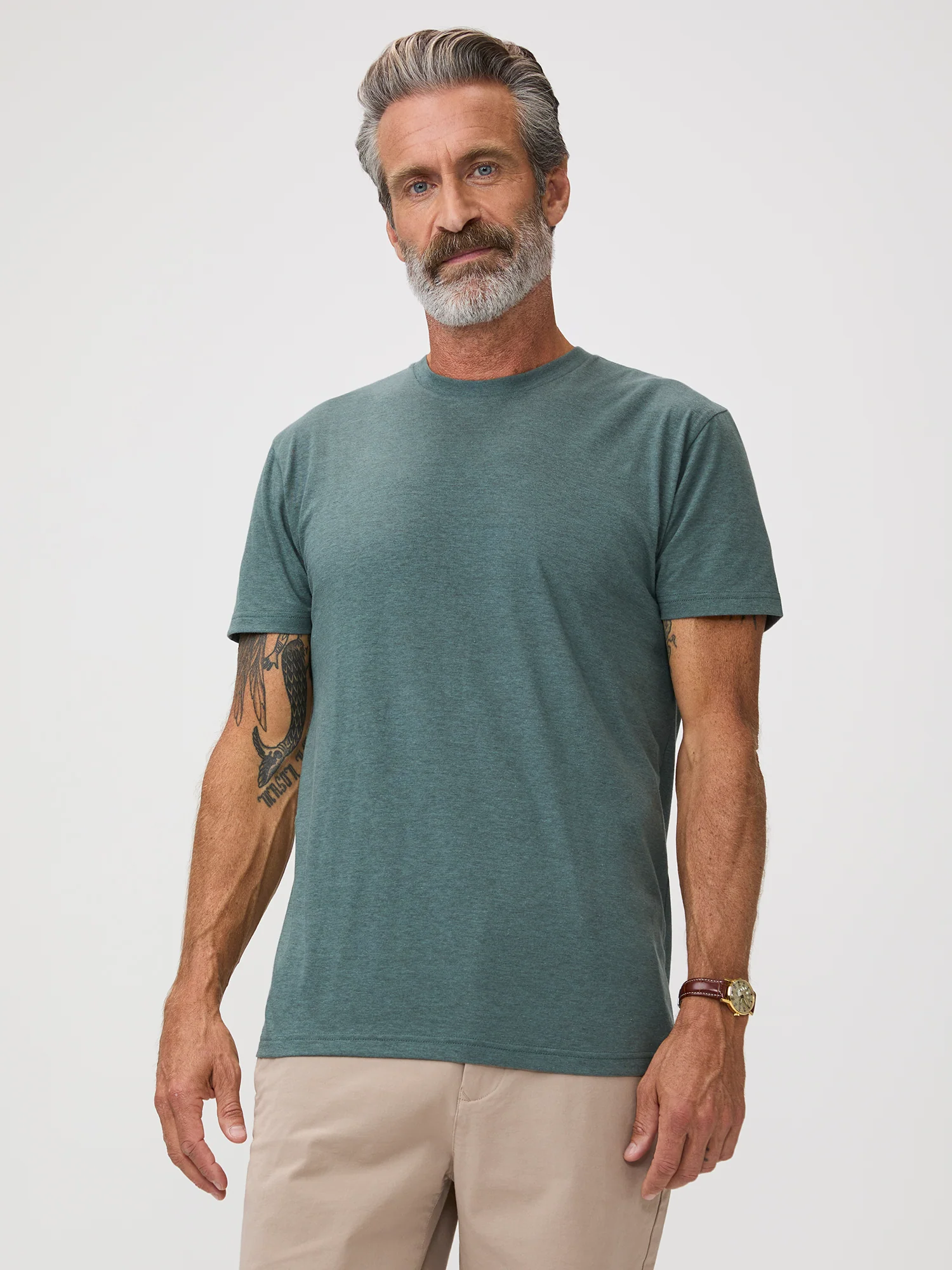 Cross Dye Crew Neck 3-Pack