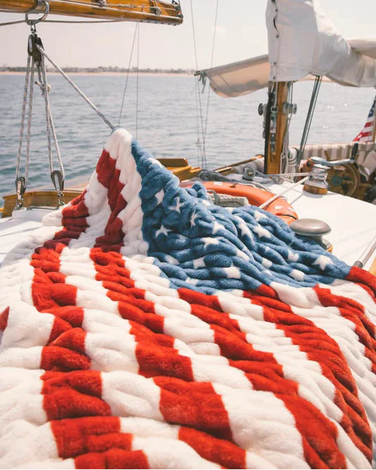 Patriotic Flag Blanket