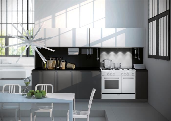 GLEM GAS - Cucina a gas ed elettrica AR856EI Classe A-Inox