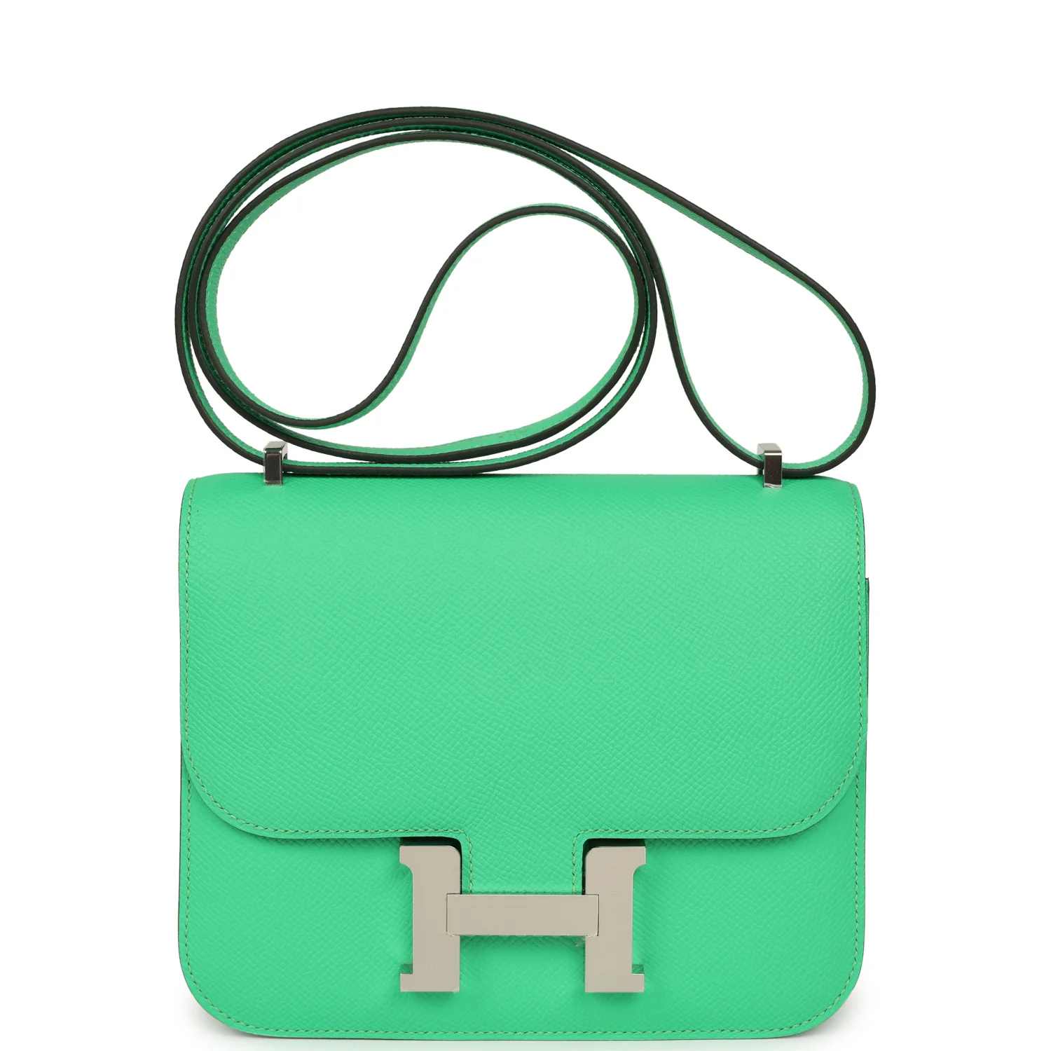Hermes Constance 18 Vert Comics Epsom Palladium Hardware