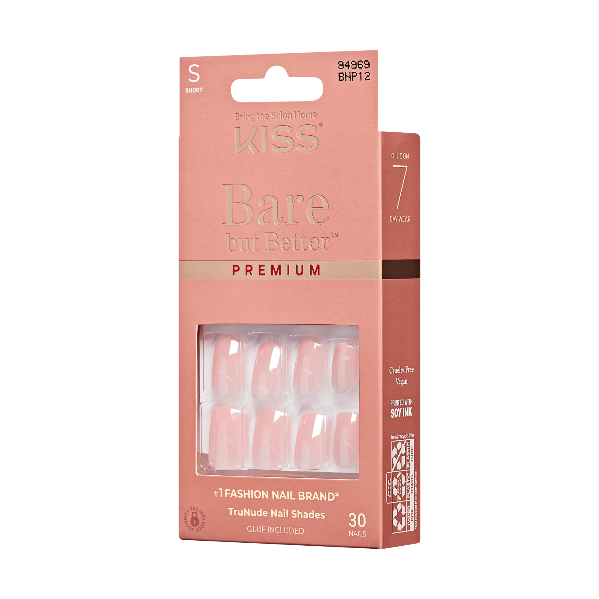 KISS Bare but Better Premium Press On Glue Nails - Intro
