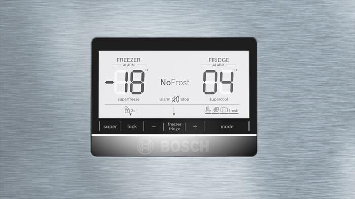 BOSCH - Frigorifero Combinato KGN86AIDR Classe D 186x86 cm-Acciaio anti-impronta