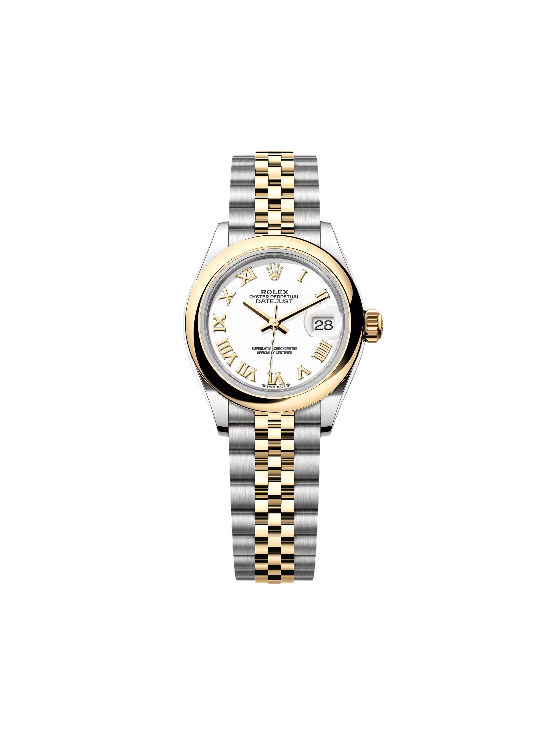 RLX Lady-Datejust 31mm  279163 White Roman Dial Oyster Bracelet