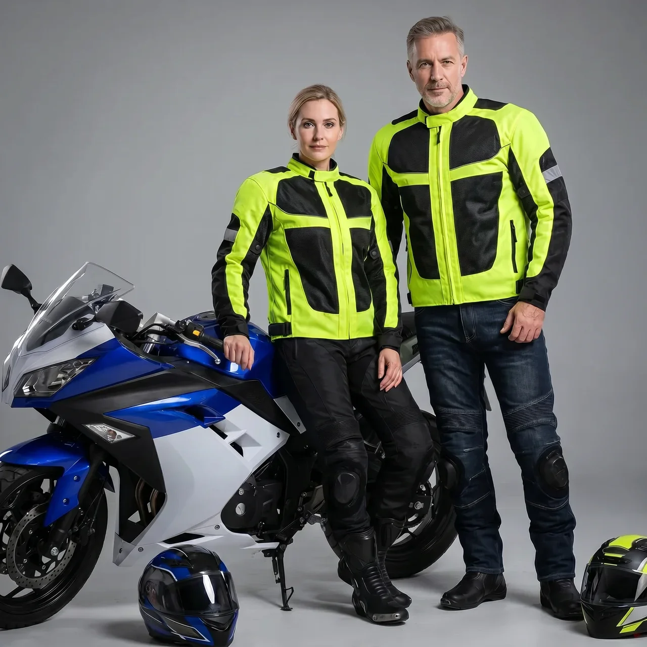 High-Visibility Protective Riding Jacket