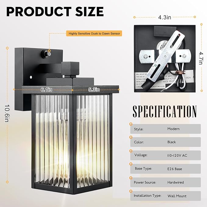 YARDLUME Dusk to Dawn Outdoor Lighting