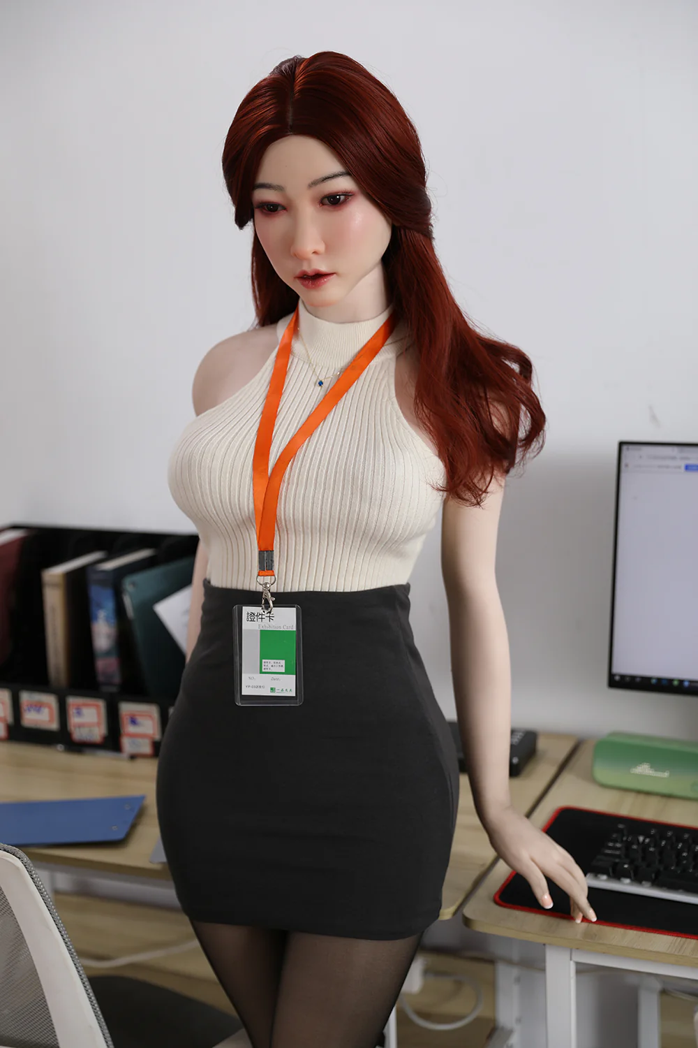 US Stock -  Faithe 5ft25 / 160cm #402 ROS Soft Silicone Head + TPE Body Body Blowjob Japanese Adult Love Sex Doll