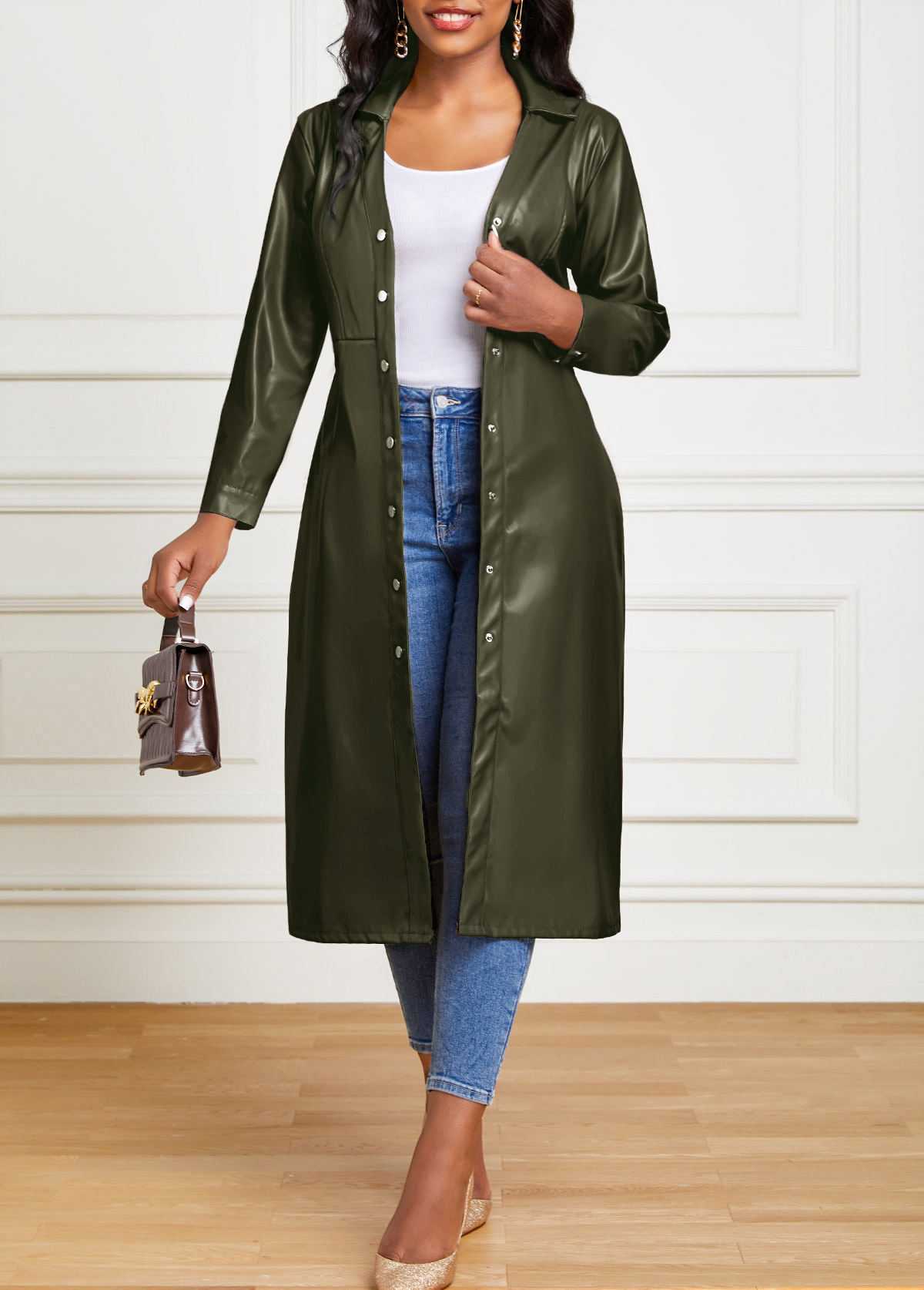 Belted Long Sleeve Bodycon Dress