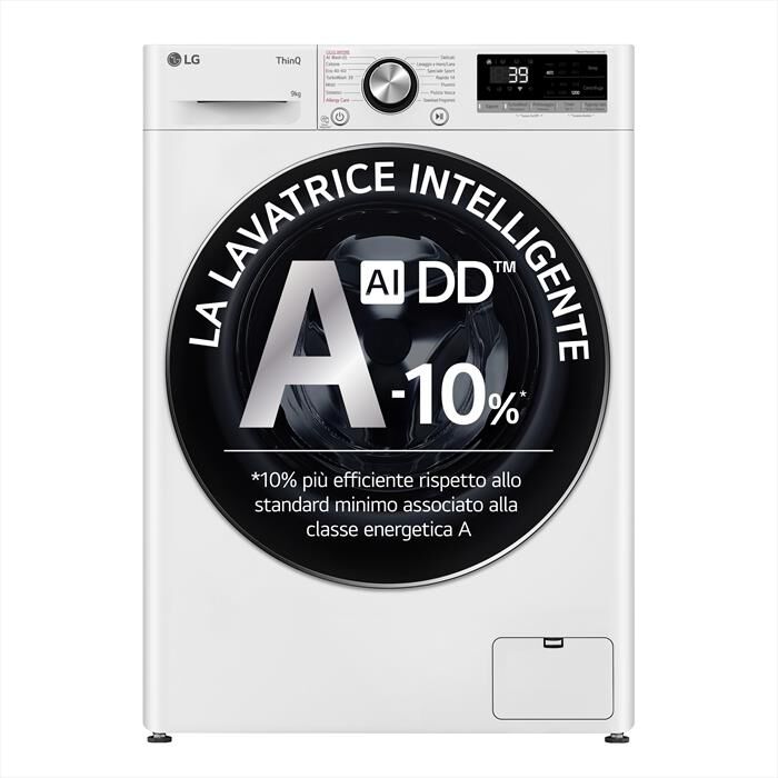 LG - Lavatrice AI DD R7 F2R7S09TSWC 9kg Classe A-10%-Bianca