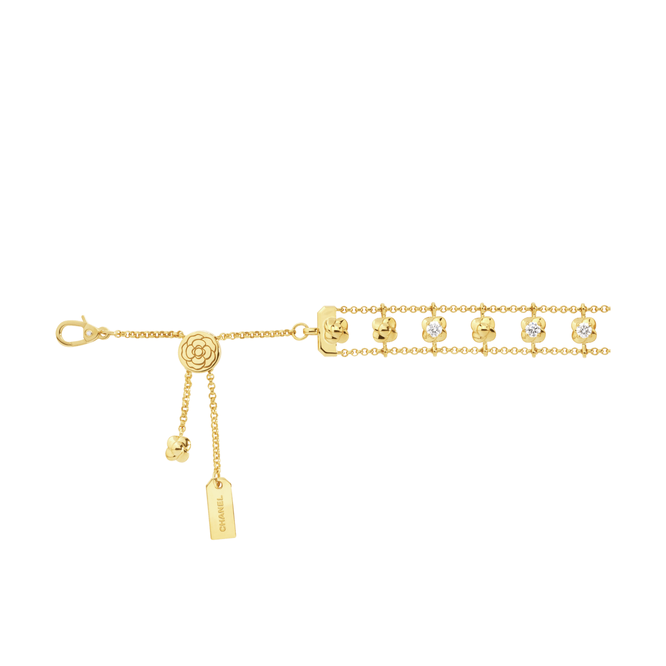 Bouton de Camélia supple bracelet