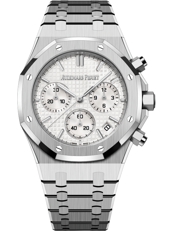 AUDEMARS PIGUET ROYAL OAK Silver-Toned Dial CHRONOGRAPH 41mm