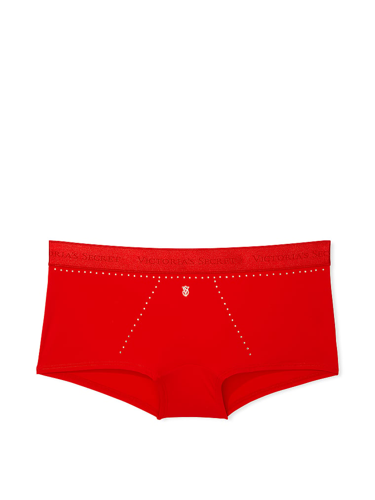 Cotton Logo Micro Shine Shortie Panty Novelty
