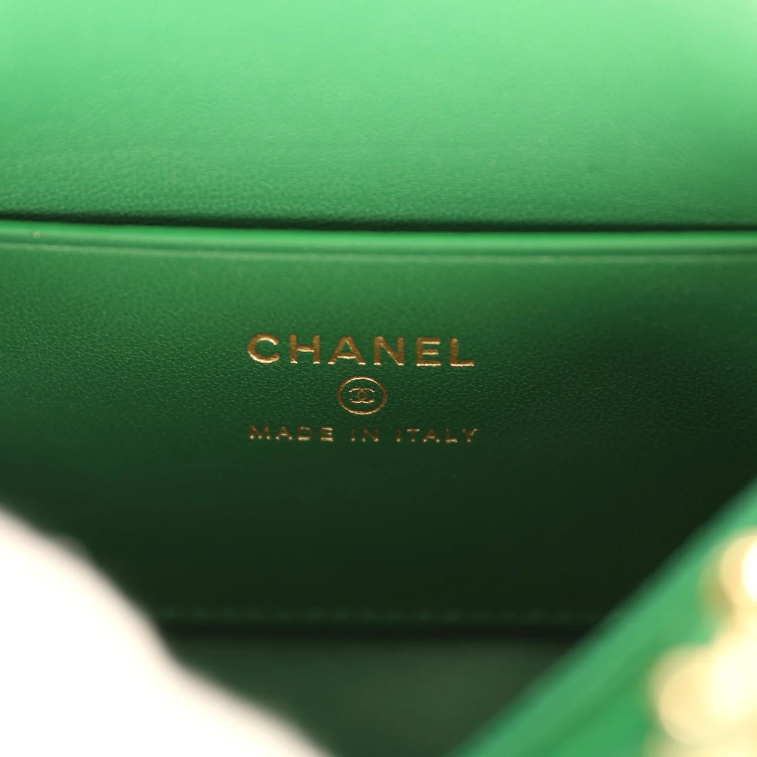 Chanel Mini Timeless Classic Barrel Bag with Chain Green Croc Embossed Calfskin Gold Hardware