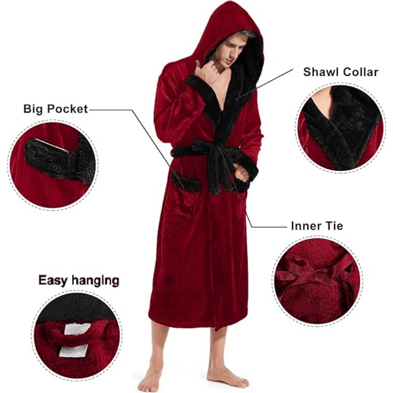 Mens Hooded Robe