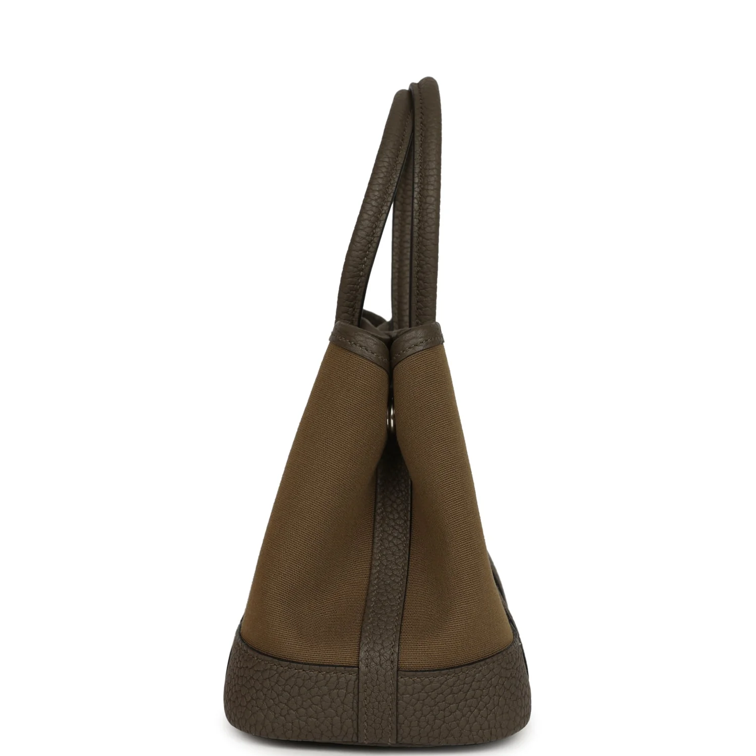 Hermes Garden Party Neo 23 Vert Olive Toile Officier Canvas and Vert Loden Negonda Palladium Hardware