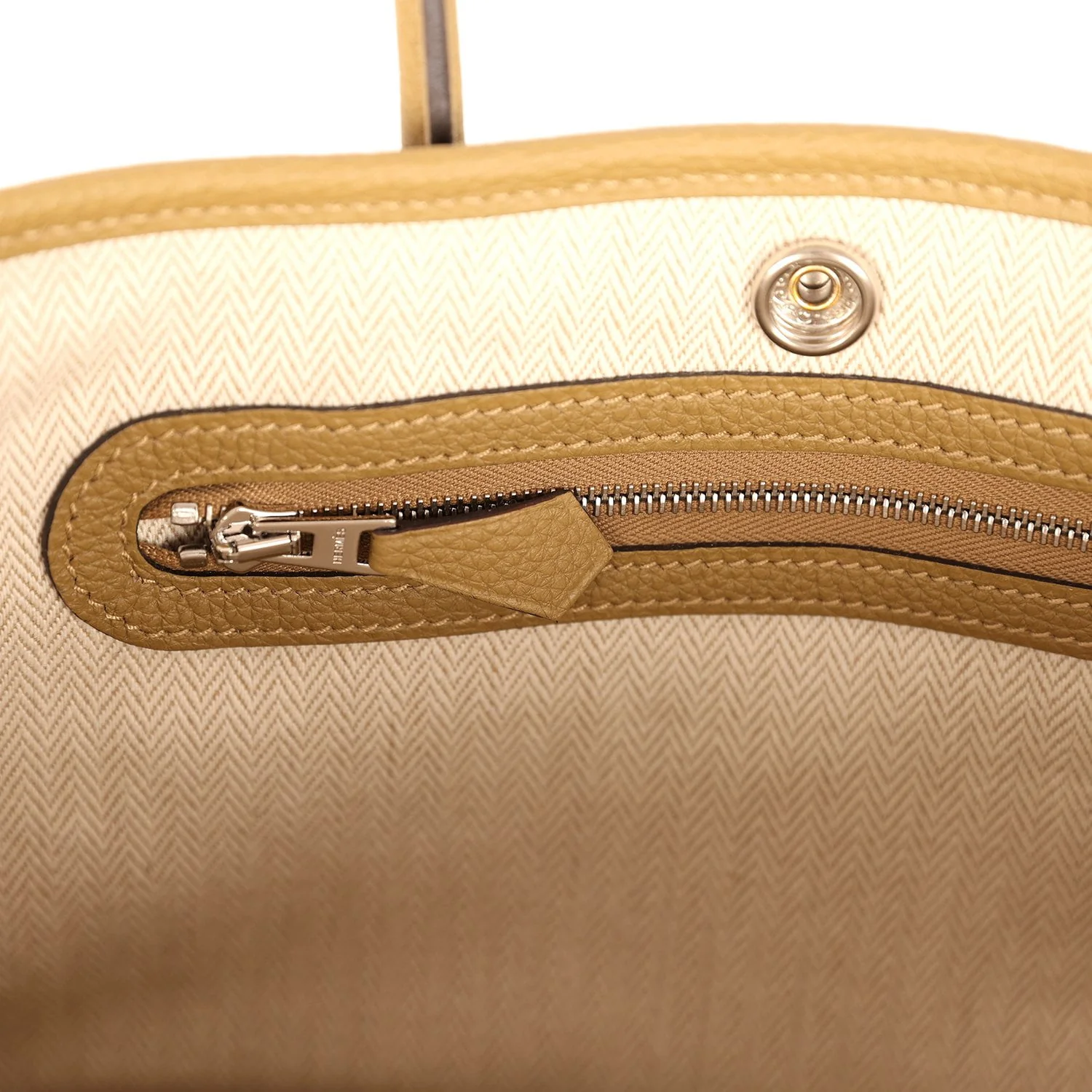 Hermes Garden Party Neo 23 Dune Negonda Palladium Hardware