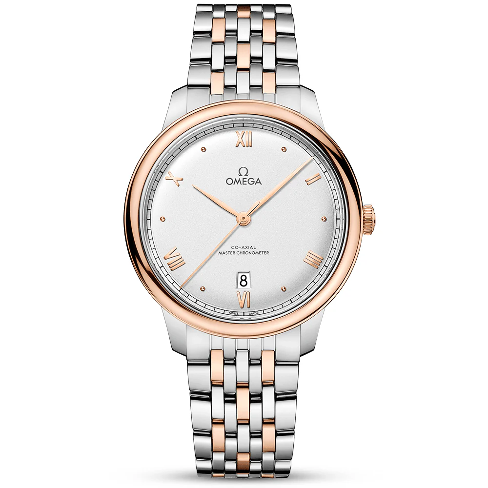 OMEGA De Ville Prestige 40mm Two-Tone Silver Dial Automatic Bracelet Watch