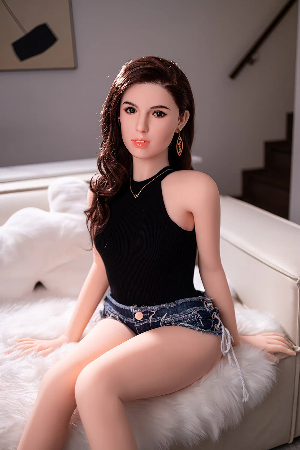 US Stock - RIDMII Dione 5ft21/ 159cm Unique Design Silicone Head TPE Body Pornstar Realistic Sex Doll