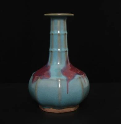 23CM Old Fine Chinese Jun Yao Jun Kiln Vase