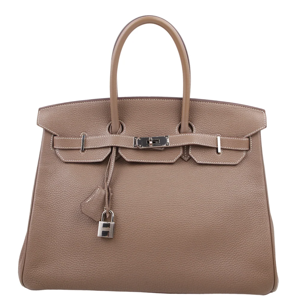 HERMÈS Birkin 35 Togo 2012 Etoupe/Palladium