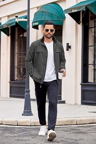 Mens Lightweight Bomber Jackets Stand