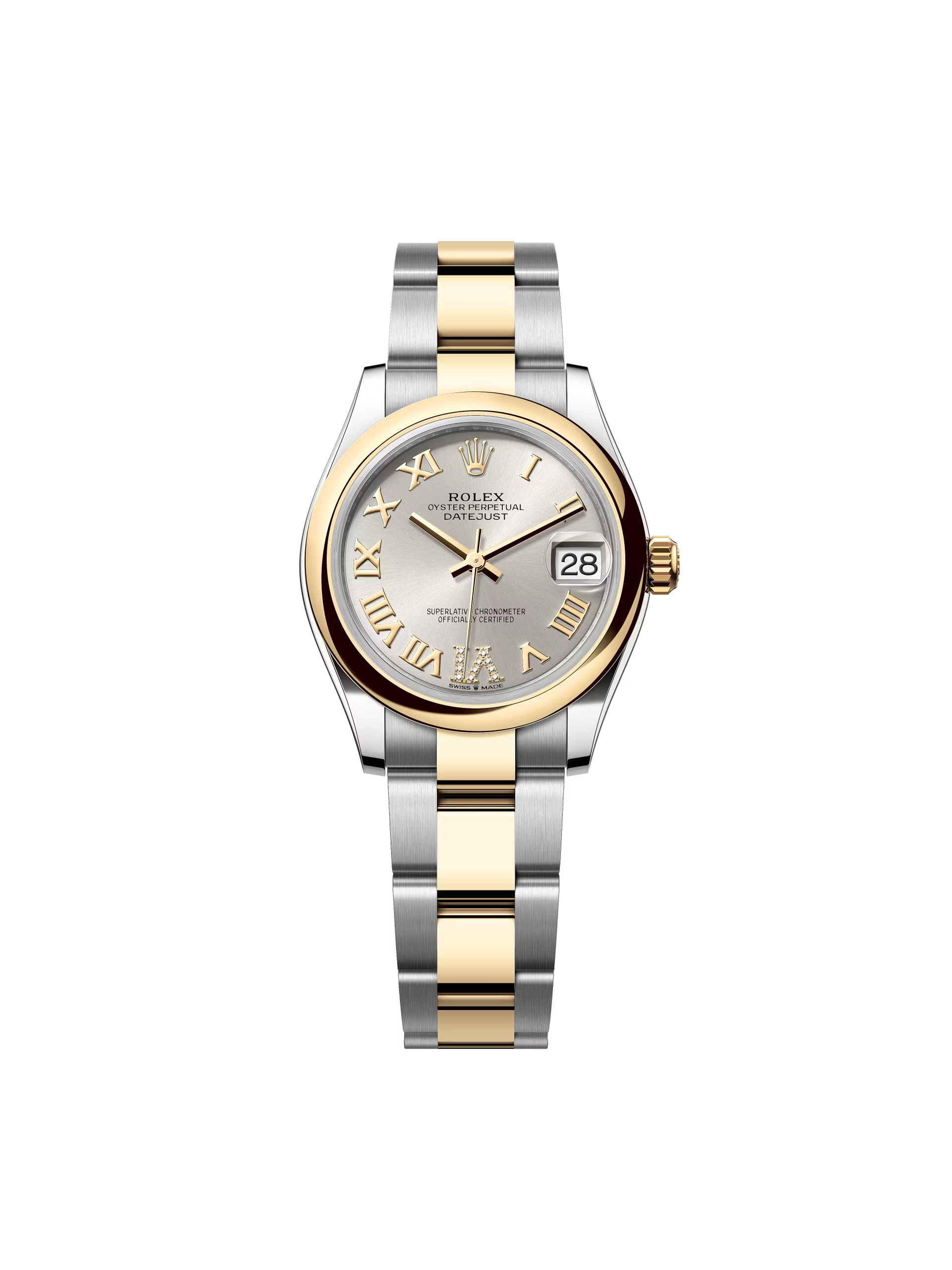 RLX Datejust m278243-0003/0004 31mm Silver Dial Yellow Rolesor Oyster Watch